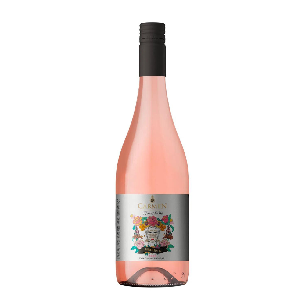 VINO TINTO ENSAMBLE CARMEN BOTELLA VIDRIO 750 CC RESERVA FRIDA KAHLO ROSE 12.5° - 1
