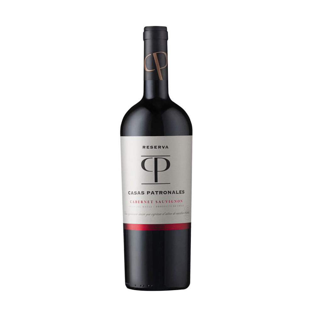 VINO TINTO CARMENERE CABERNET CASAS PATRONALES BOTELLA VIDRIO 750 CC RESERVA - 1
