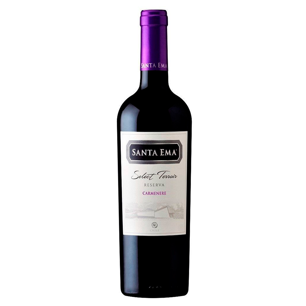 VINO SANTA EMA RESERVA SELECT TERROIR CARMENERE 13° 750CC - 1