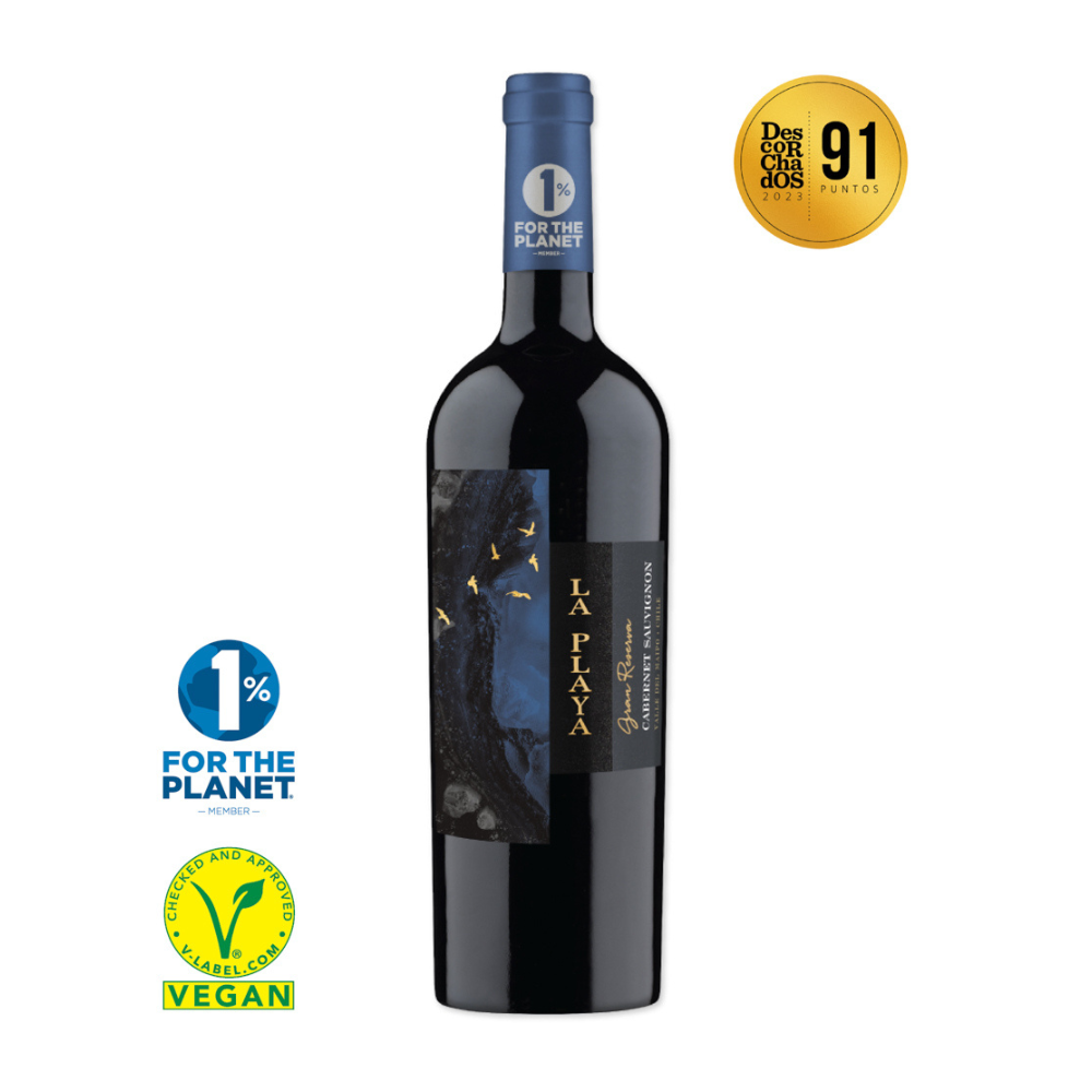 VINO TINTO CABERNET SAUVIGNON SUTIL BOTELLA VIDRIO 750 CC LA PLAYA GRAN RESERVA - 1