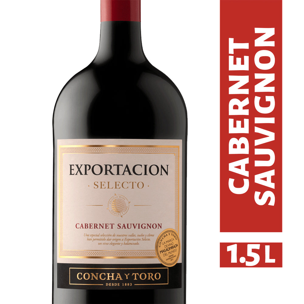 VINO EXPORTACION SELECTO CABERNET SAUVIGNON BOTELLON 1500CC - 1