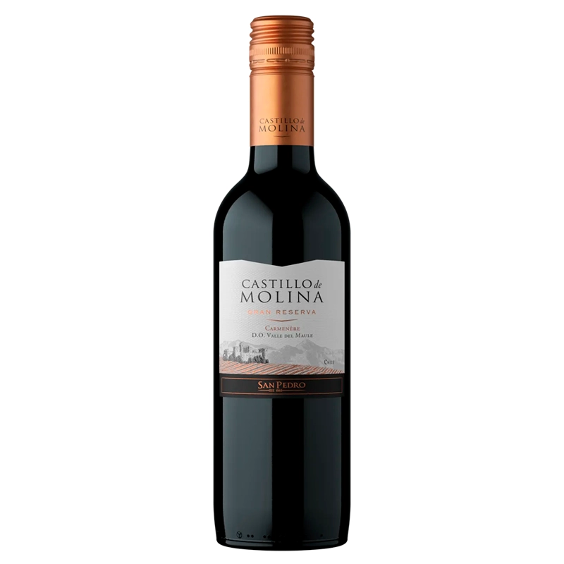 VINO CASTILLO DE MOLINA GRAN RESERVA CARMENERE 375CC - 1