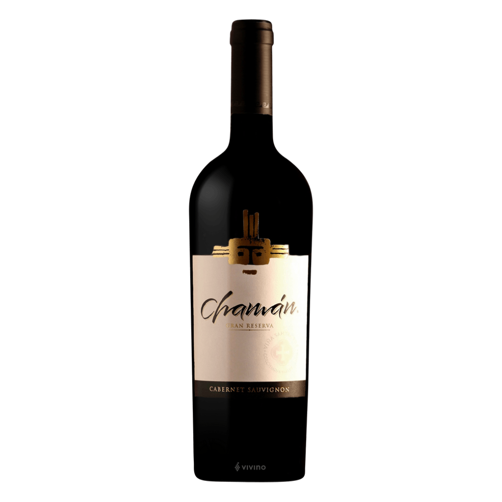 VINO TINTO CABERNET SAUVIGNON SANTA CRUZ BOTELLA VIDRIO 1500 CC CHAMÁN GRAN RESERVA 14° - 1