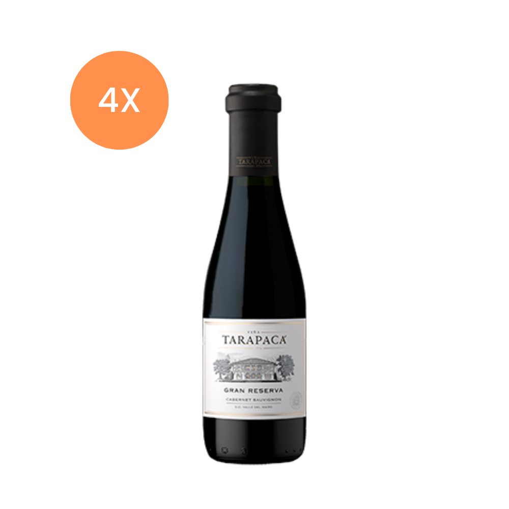 VINO TINTO CABERNET SAUVIGNON TARAPACA BOTELLA VIDRIO 375 CC 4 UN TARAPACÁ GRAN RESERVA 14° - 1