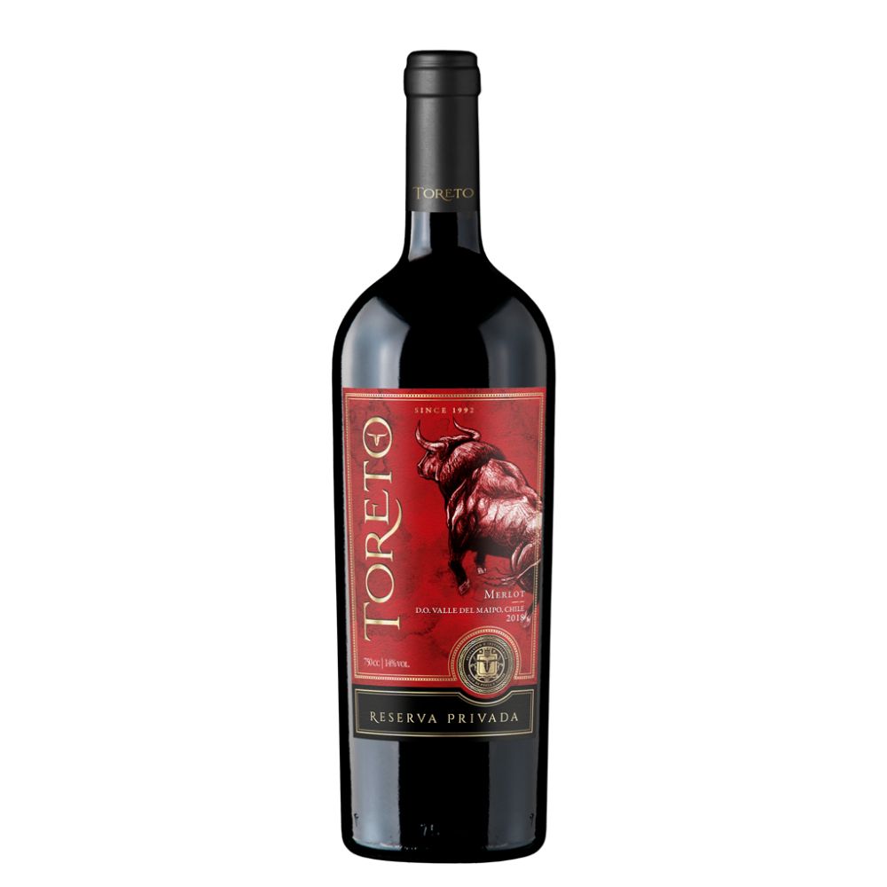 VINO TORETO RESERVA PRIVADA MERLOT 750CC - 1