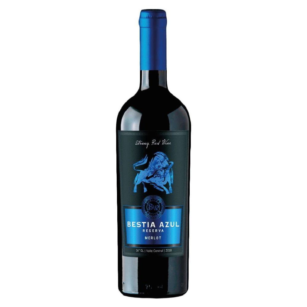 VINO BESTIA AZUL RESERVA MERLOT 14° 750CC - 1