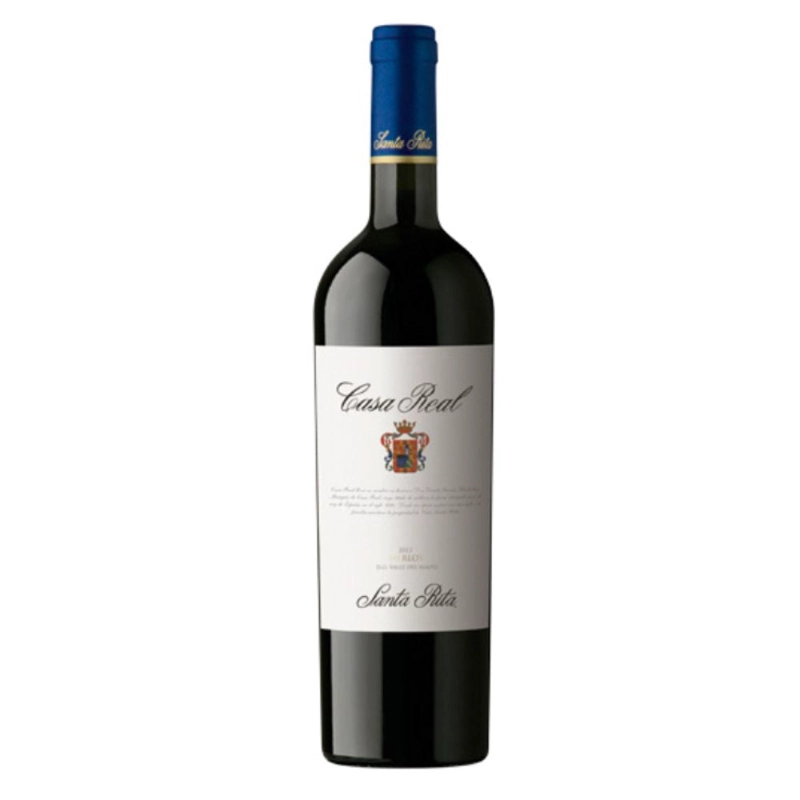 VINO TINTO MERLOT CASA REAL BOTELLA VIDRIO 750 CC GRAN RESERVA ESCUDO FAMILIA - 3