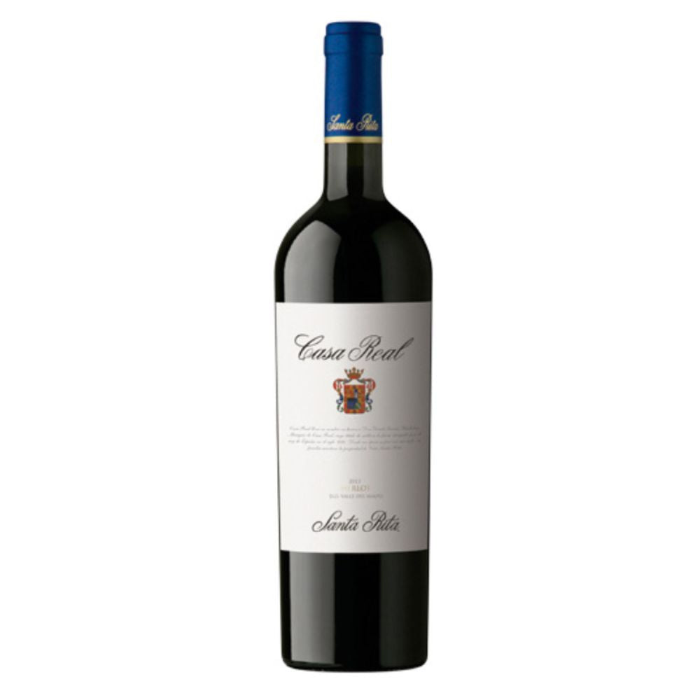 VINO TINTO MERLOT CASA REAL BOTELLA VIDRIO 750 CC GRAN RESERVA ESCUDO FAMILIA - 3
