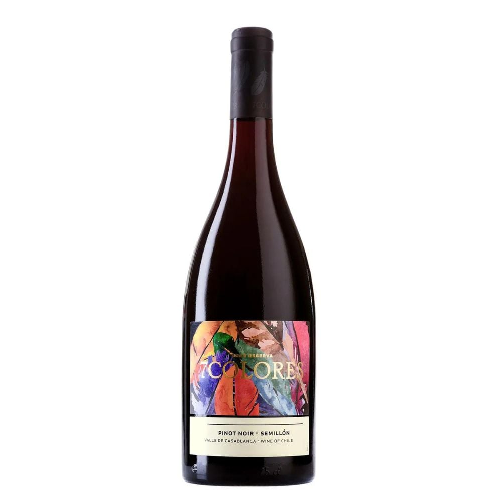 VINO TINTO ENSAMBLE PINOT NOIR 7 COLORES BOTELLA VIDRIO 750 CC GRAN RESERVA SEMILLON - 1