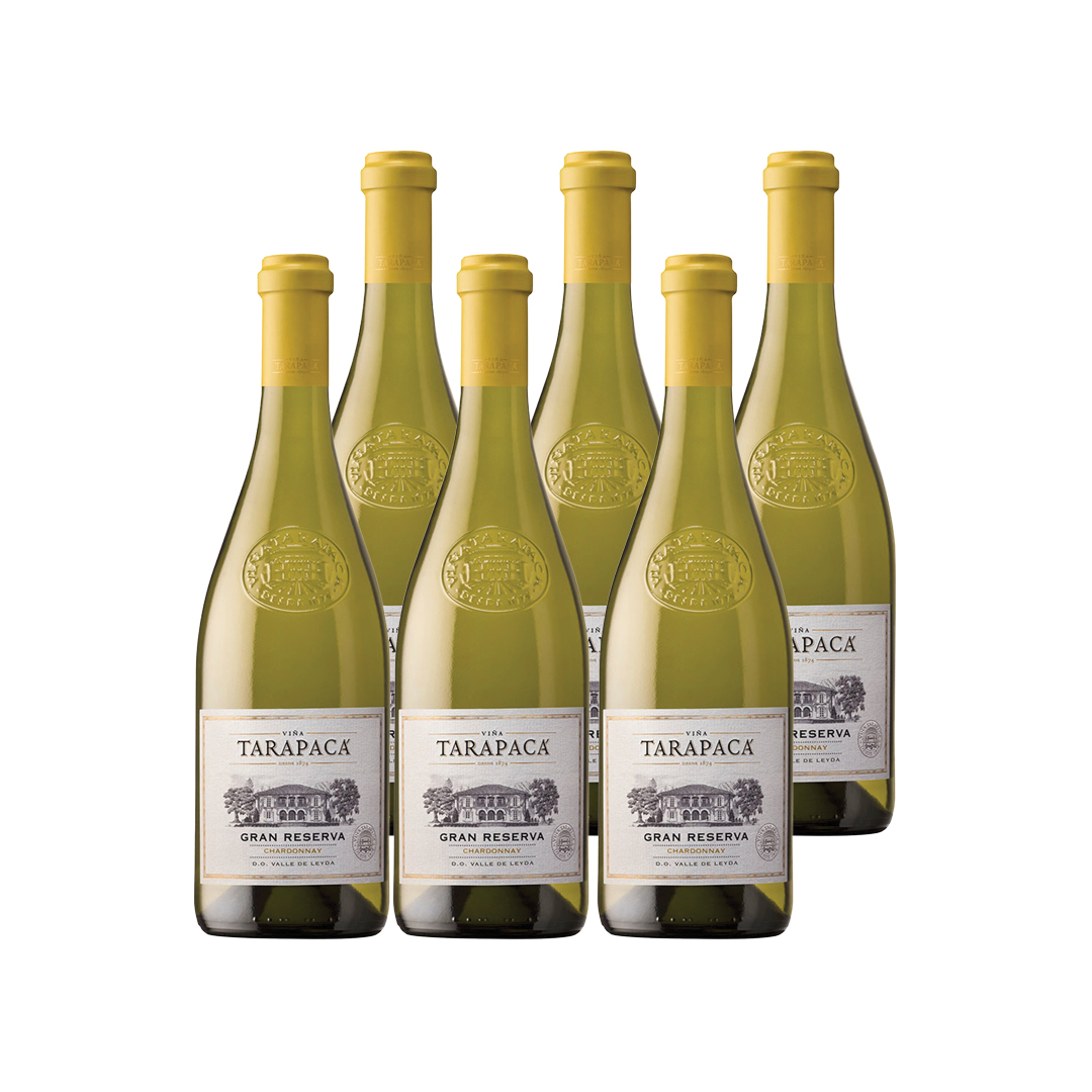 VINO BLANCO CHARDONNAY TARAPACA BOTELLA VIDRIO 750 CC 6 UN TARAPACÁ GRAN RESERVA - 1