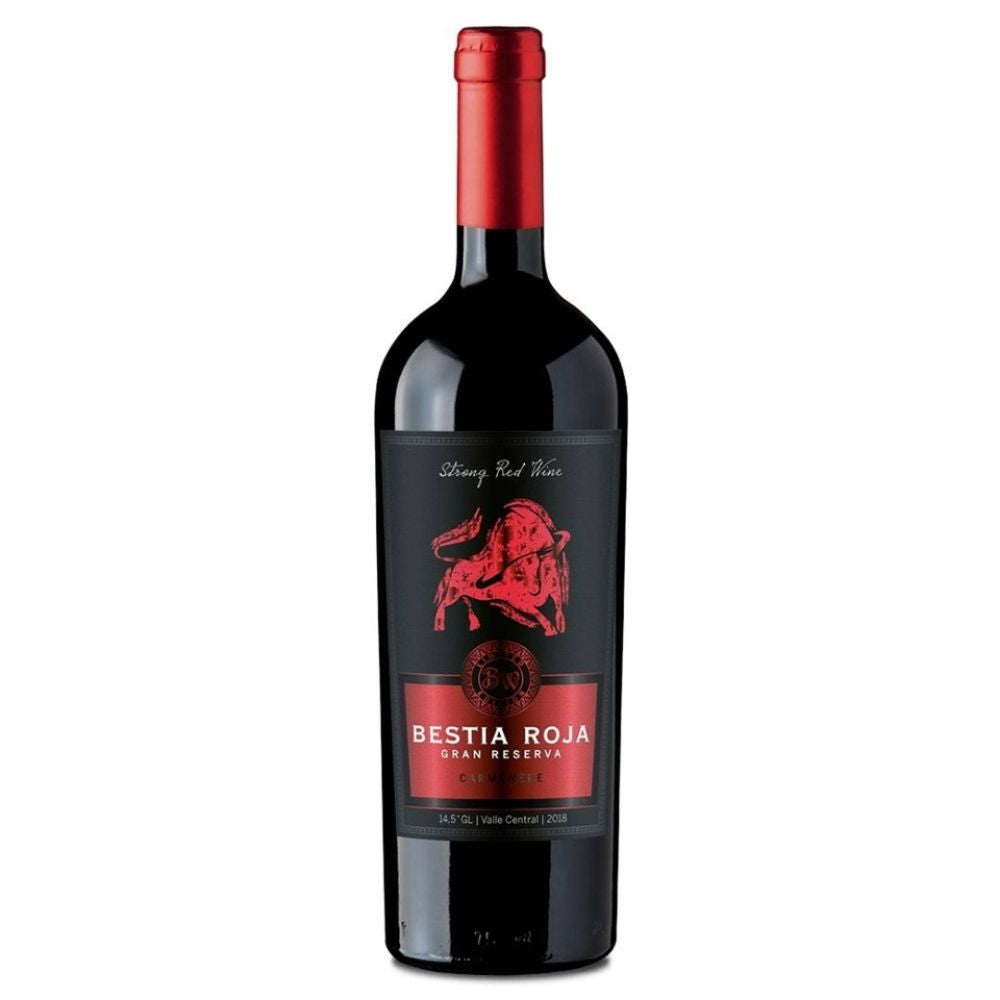 VINO TINTO CARMENERE BESTIAS WINES BOTELLA VIDRIO 750 CC BESTIA ROJA GRAN RESERVA - 1