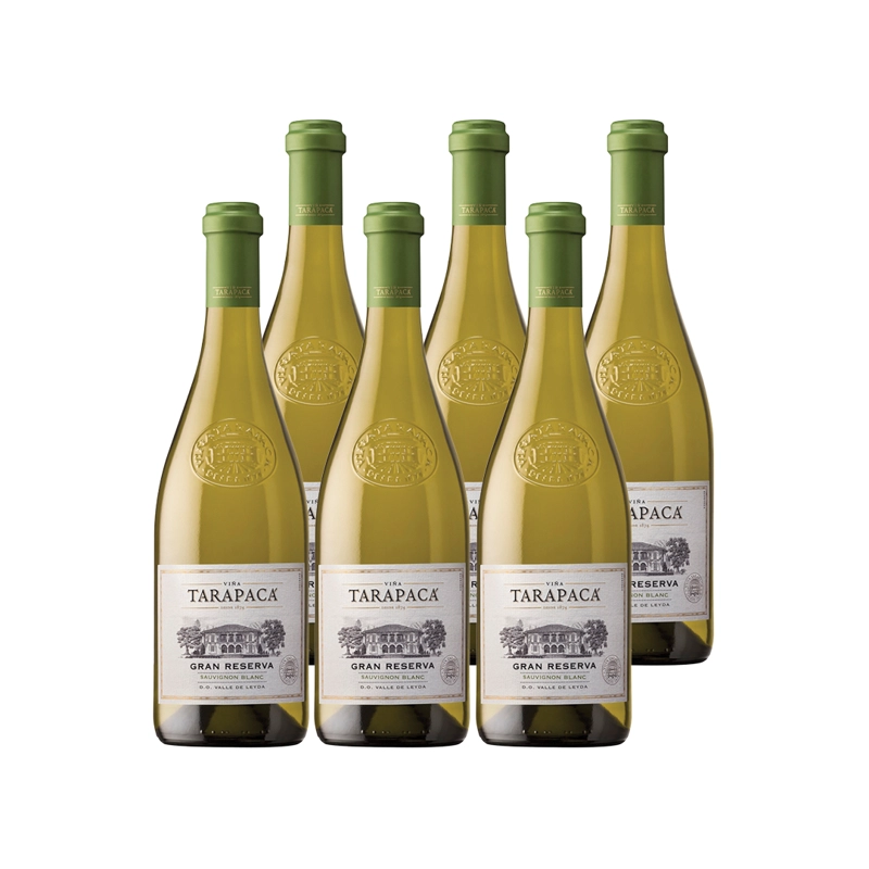VINO BLANCO SAUVIGNON BLANC TARAPACA BOTELLA VIDRIO 750 CC 6 UN TARAPACÁ GRAN RESERVA - 1