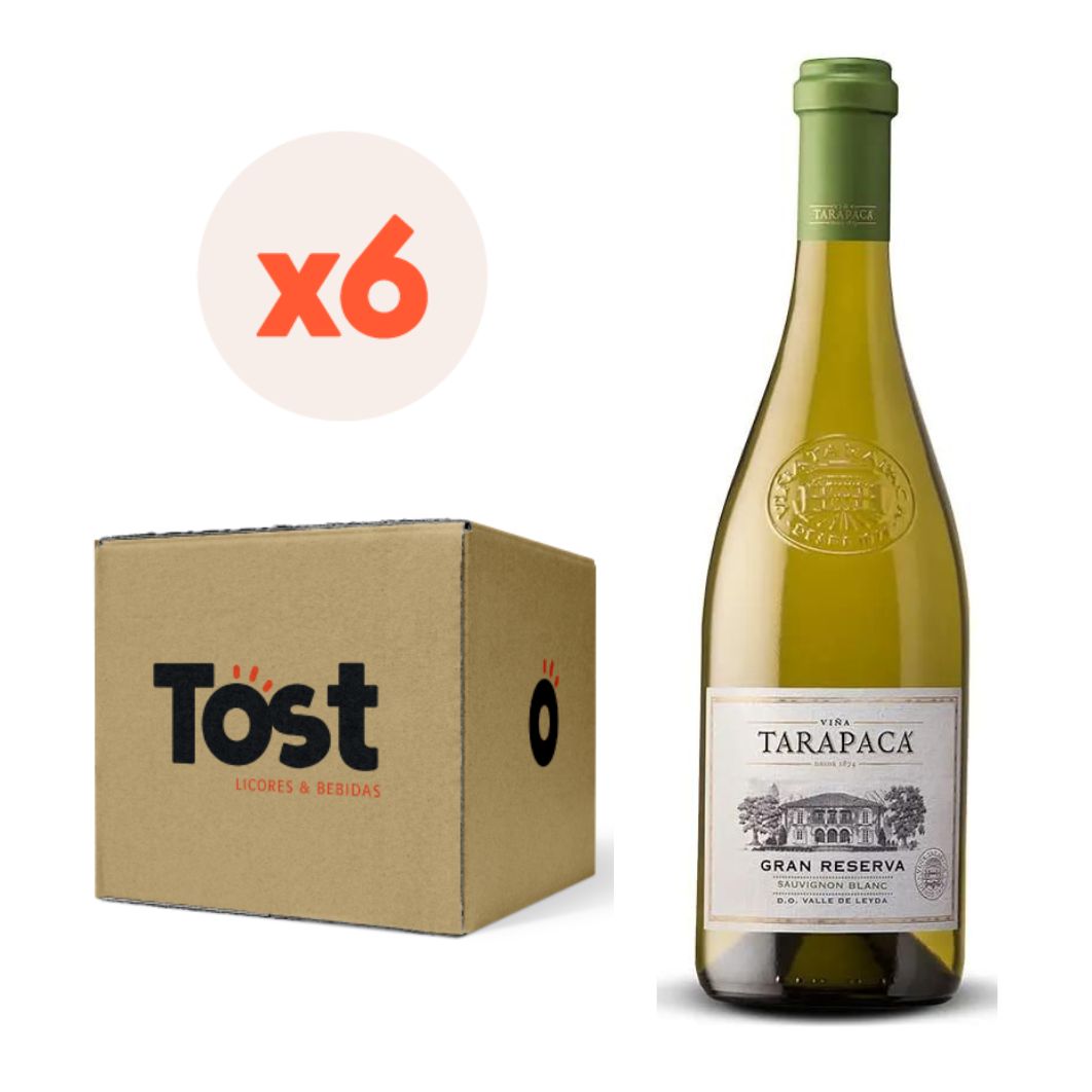 VINO BLANCO SAUVIGNON BLANC TARAPACA BOTELLA VIDRIO 750 CC 6 UN TARAPACÁ GRAN RESERVA - 3