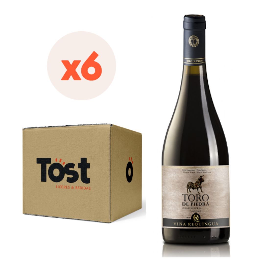 6X VINO TORO DE PIEDRA GRAN RESERVA CARIGNAN 750CC - 3