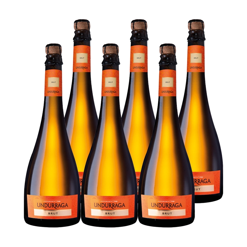 ESPUMANTE UNDURRAGA BOTELLA VIDRIO 750 CC 6 UN BRUT 13° - 1