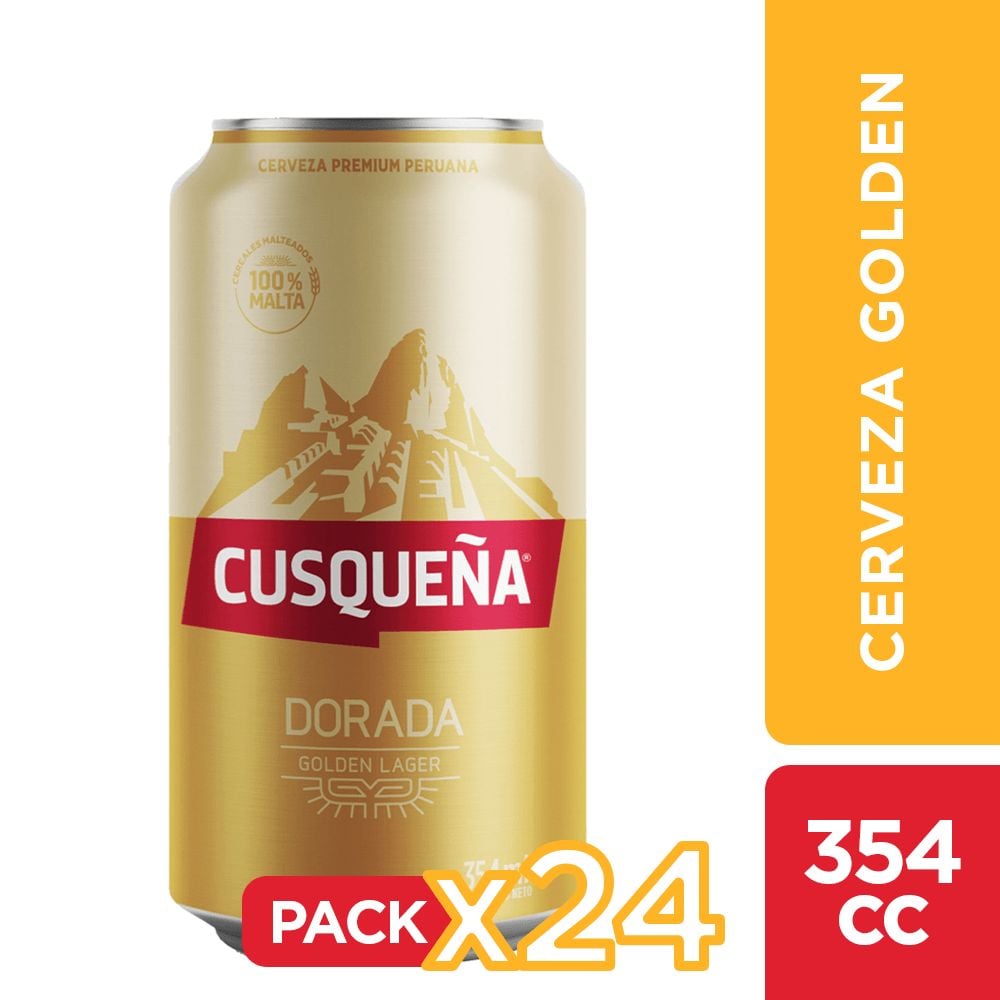 24X CERVEZA CUSQUEÑA LATA 4,8° 354CC - 1