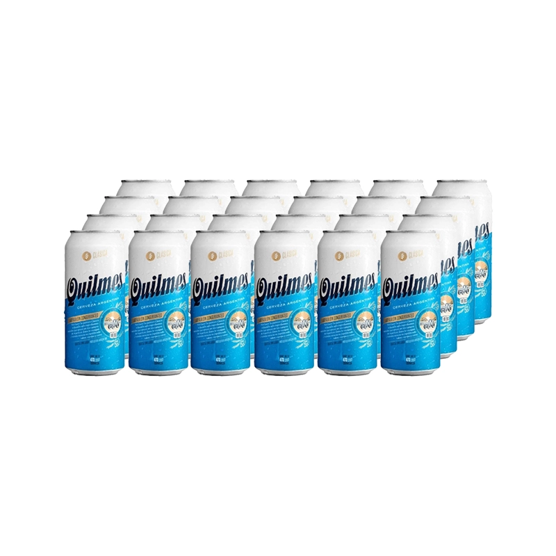 CERVEZA QUILMES LAGER LATA 473 CC 24 UN 473CC - 1