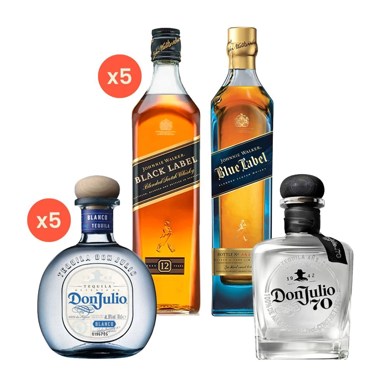 PACK RESERVE: DJ BLANCO + JW BLACK + DJ CRISTALINO + JW BLUE - 1