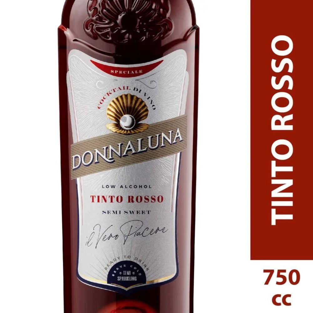 COCTEL DE VINO DONNALUNA TINTO ROSSO 750CC - 1