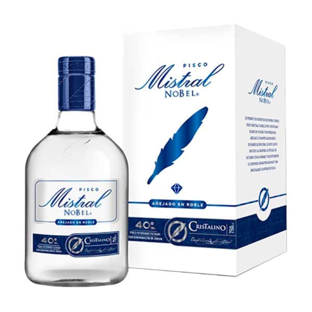 PISCO MISTRAL NOBEL CRISTALINO 40° 750CC - 1