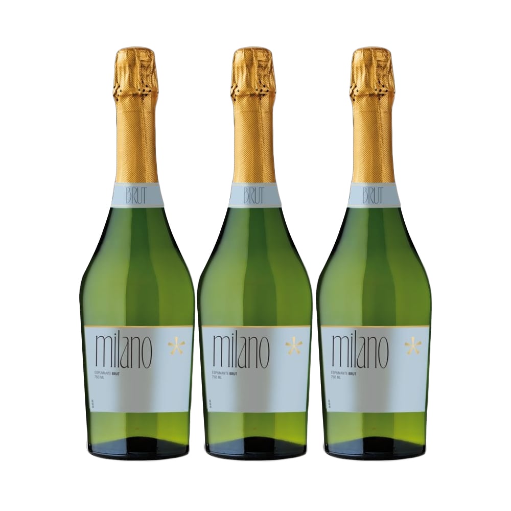 3X ESPUMANTES MILANO BRUT 750CC - 1
