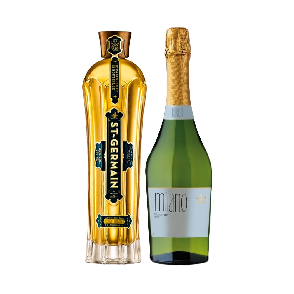 LICOR SAINT GERMAIN 750CC + ESPUMANTES MILANO BRUT 750CC - 1