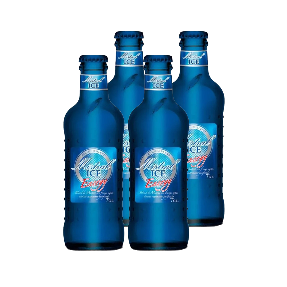 4X COCTEL MISTRAL ICE ENERGY GUARANA 275CC - 1