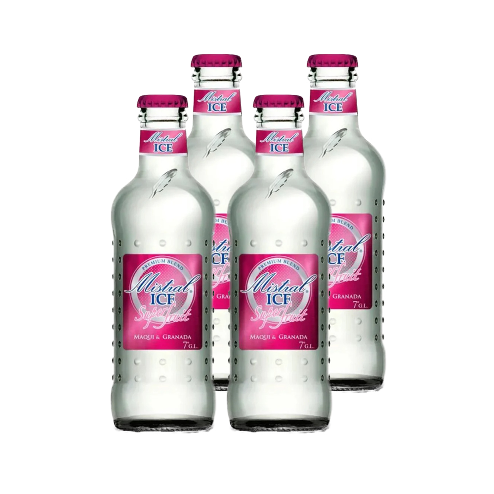 4X COCTEL MISTRAL ICE SUPER FRUIT MAQUI GRANADA 275CC