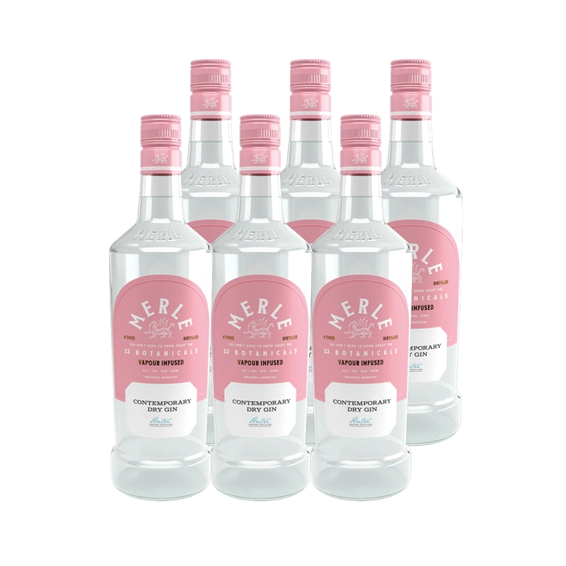 6X GIN MERLE CONTEMPORARY DRY 40° 750CC - 1