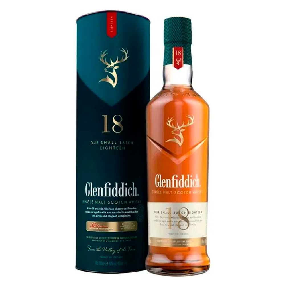 WHISKY GLENFIDDICH SINGLE MALT 18 AÑOS 750CC - 1