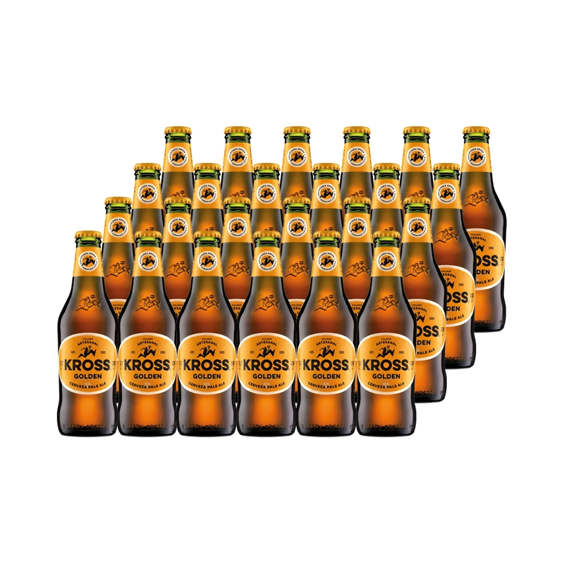 24X CERVEZA KROSS GOLDEN BOTELLIN 330CC - 1