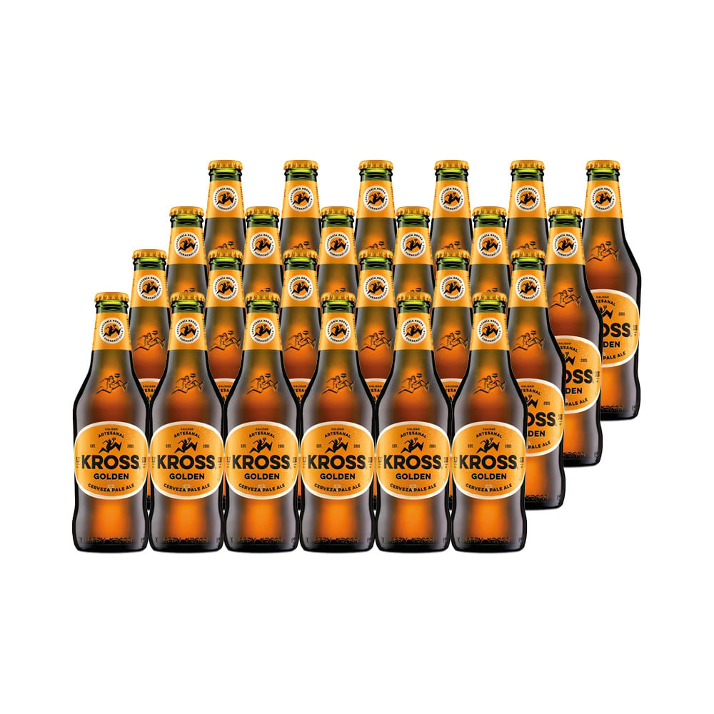 24X CERVEZA KROSS GOLDEN BOTELLIN 330CC - 1