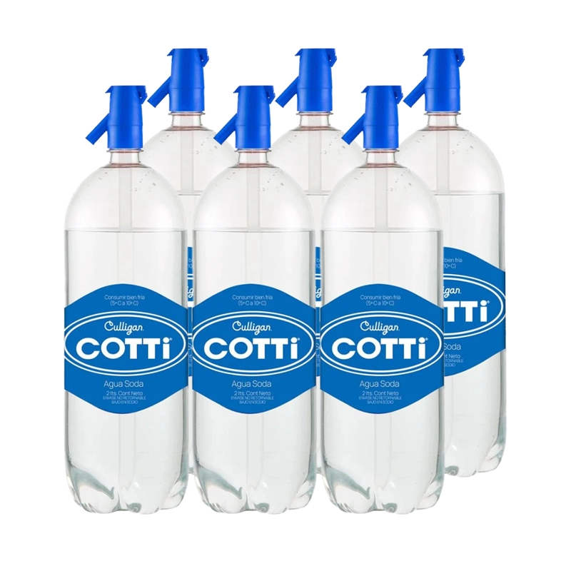 6X AGUA SODA COTTI 2000CC - 1