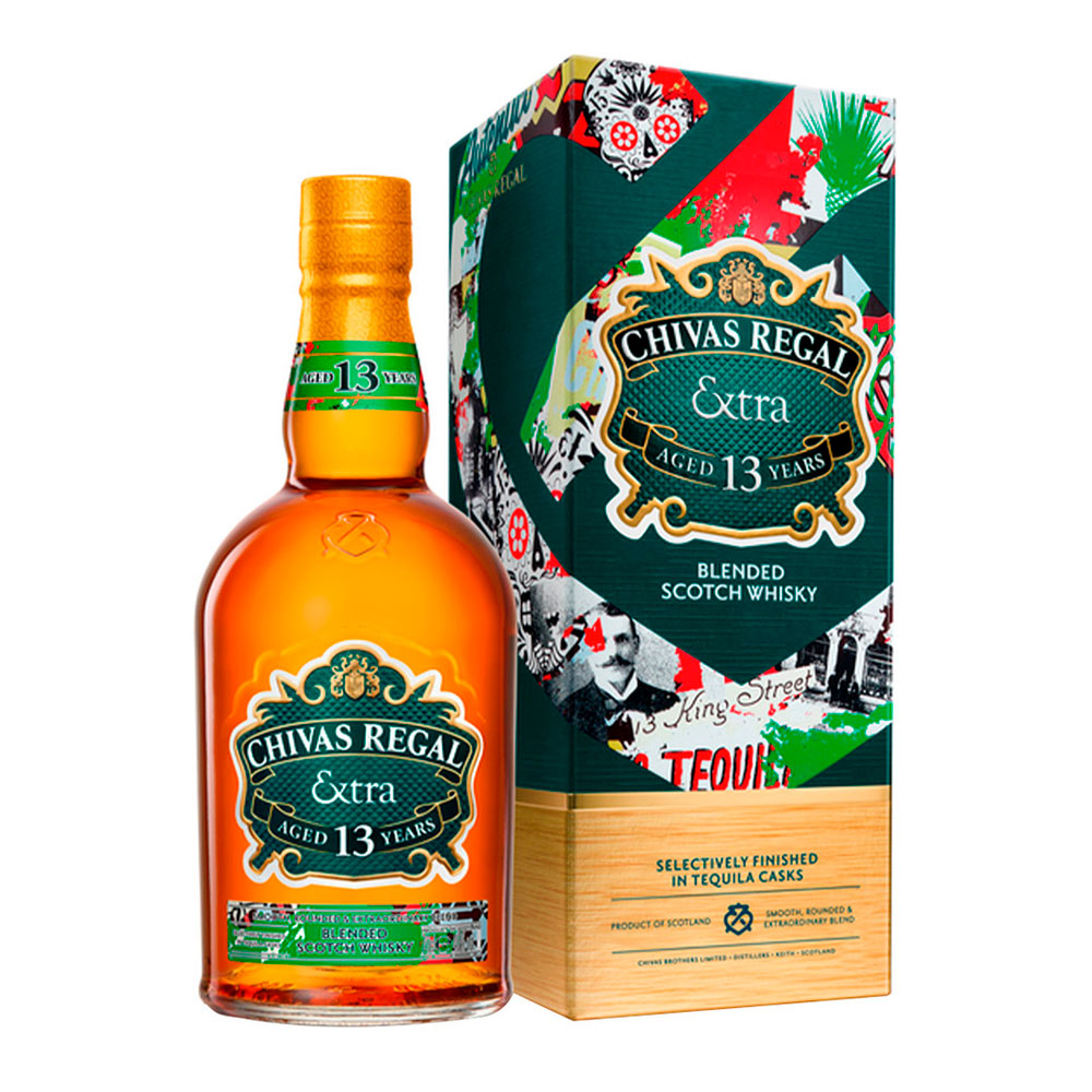 WHISKY CHIVAS REGAL EXTRA 13 AÑOS TEQUILA 40º 750CC - 1