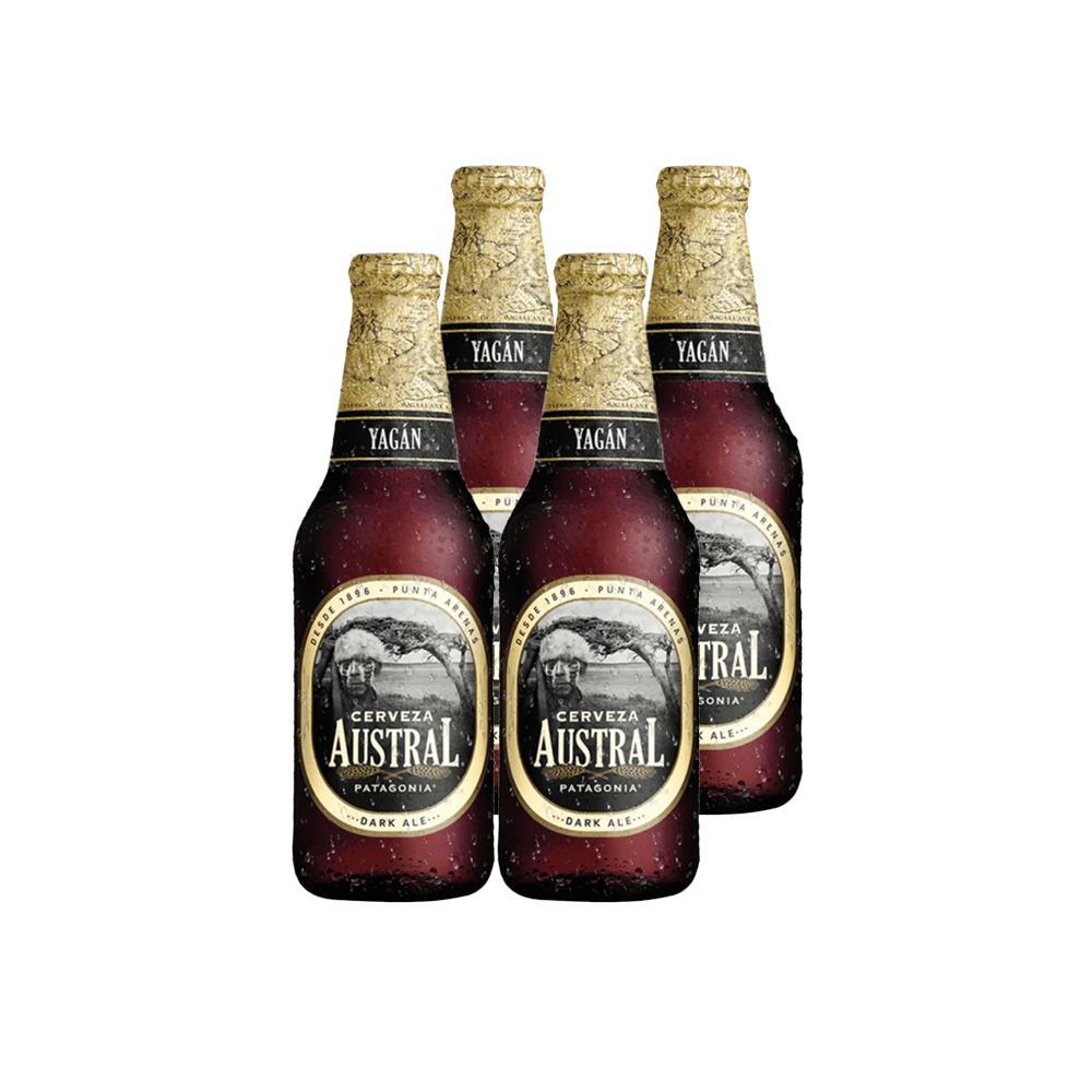 4X CERVEZA AUSTRAL YAGAN DARK ALE BOTELLIN 330CC - 1