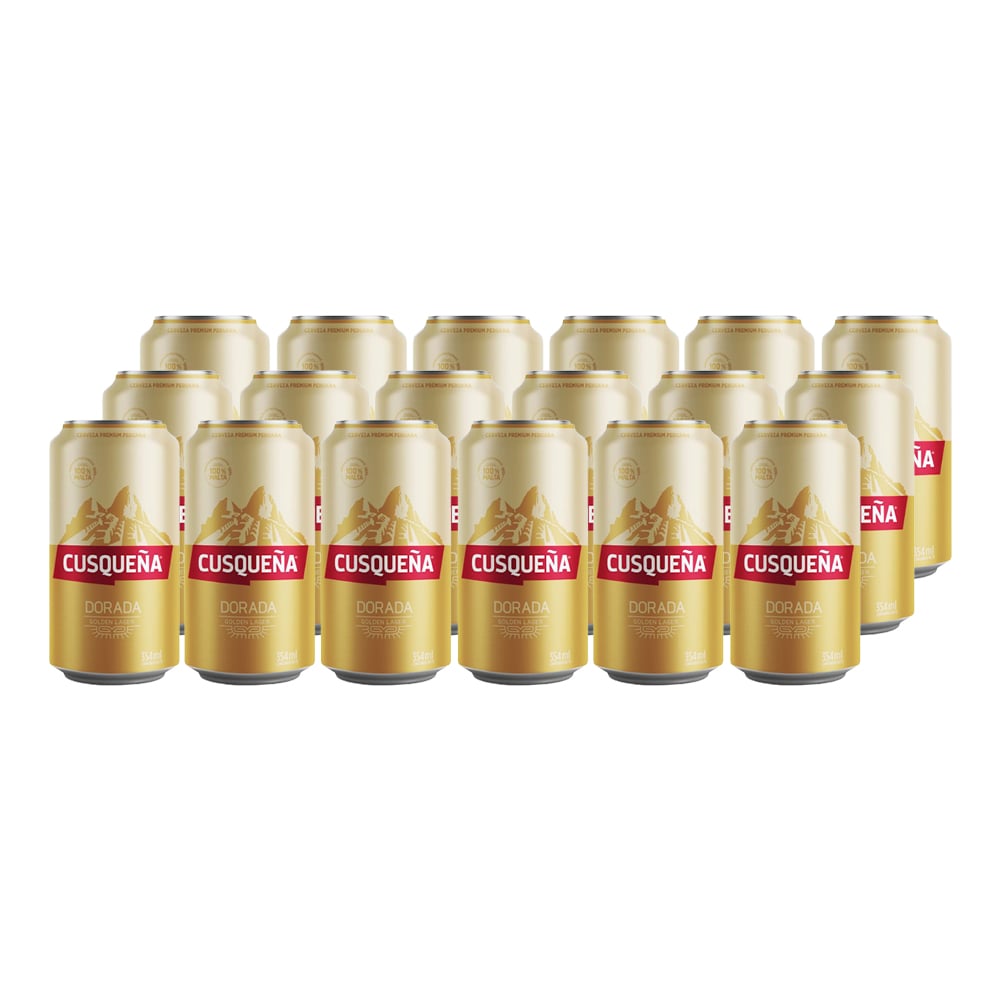 18X CERVEZA CUSQUEÑA LAGER LATA 354CC - 1