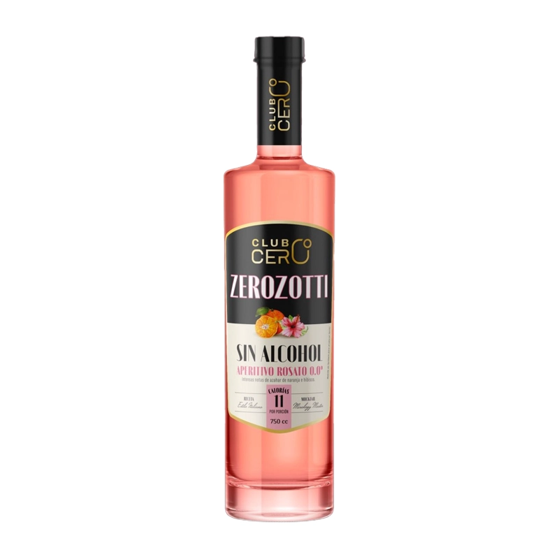 APERITIVO SIN ALCOHOL ZEROZOTTI ROSATO 750CC - 1