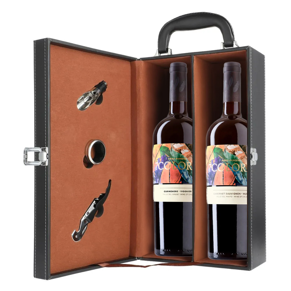PACK VINOS 7 COLORES GRAN RESERVA + MALETA CON ACCESORIOS - 1