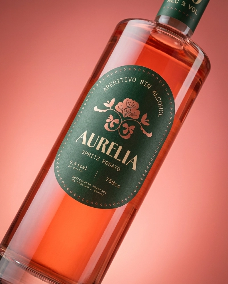 APERITIVO SIN ALCOHOL AURELIA SPRITZ ROSATO 750CC - 3