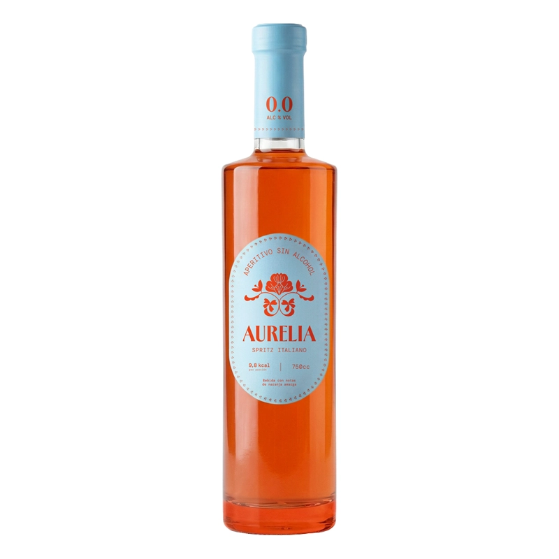 LICOR APERITIVO SIN ALCOHOL AURELIA SPRITZ ITALIANO 750CC - 1