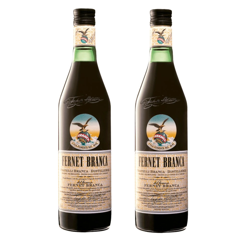 2X LICOR FERNET BRANCA 39° 750CC - 1