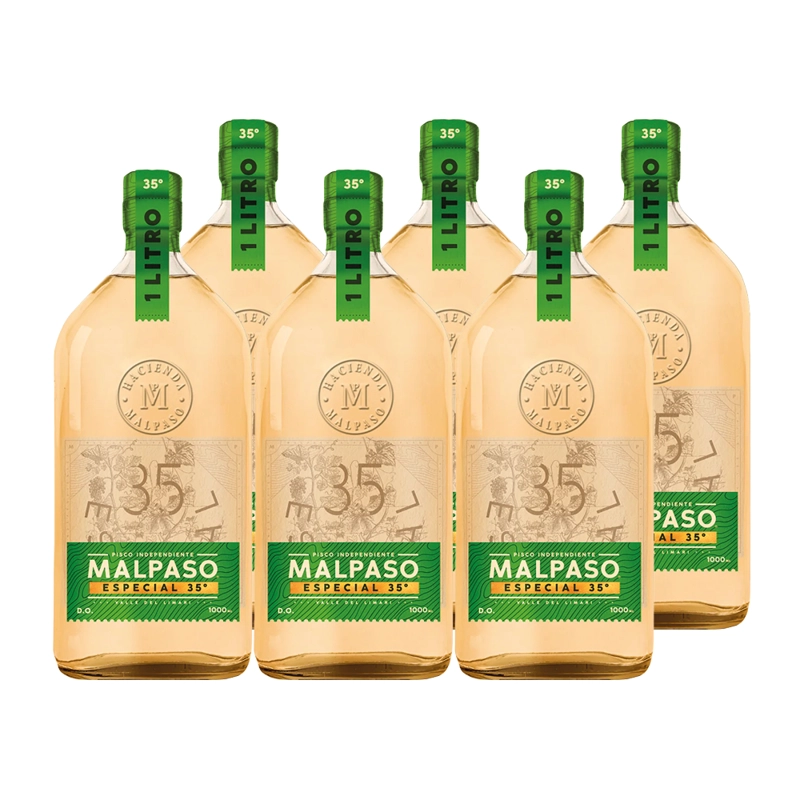 6X PISCO MAL PASO 35° 1000CC - 1
