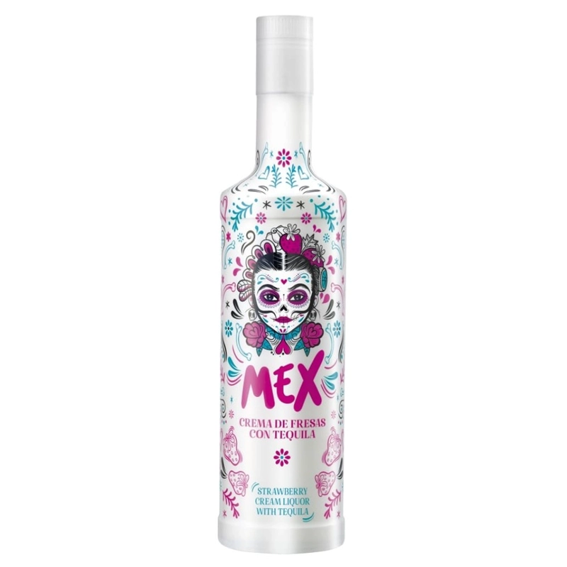 LICOR CREMA DE FRESA MEX CON TEQUILA 15° 700CC - 1