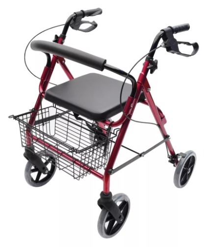ANDADOR MEDICALTEC BURRITO CON ASIENTO RUEDAS Y CANASTO - 1