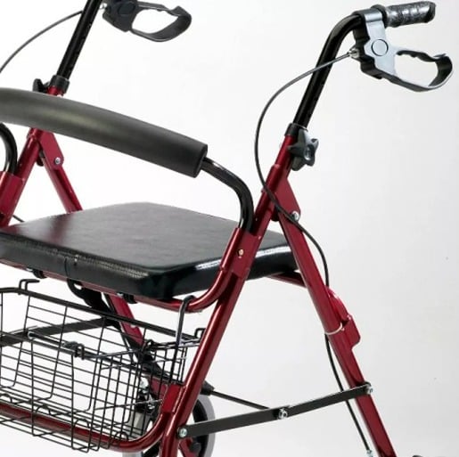 ANDADOR MEDICALTEC BURRITO CON ASIENTO RUEDAS Y CANASTO - 3