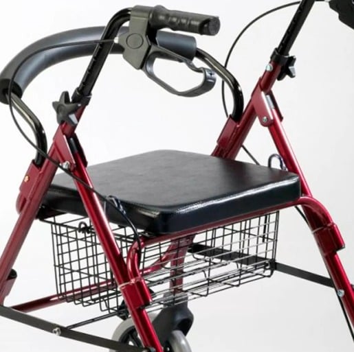 ANDADOR MEDICALTEC BURRITO CON ASIENTO RUEDAS Y CANASTO - 6