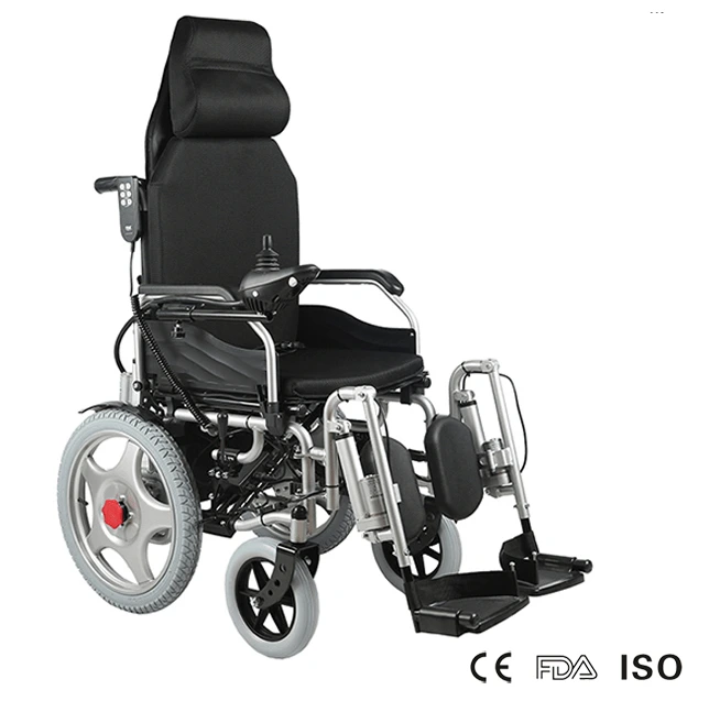 SILLA MEDICALTEC RUEDAS ELÉCTRICA 121 POSA PIES Y RESPALDO A CONTROL REMOTO - 1