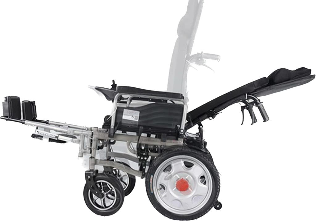 SILLA MEDICALTEC RUEDAS ELÉCTRICA 121 POSA PIES Y RESPALDO A CONTROL REMOTO - 3