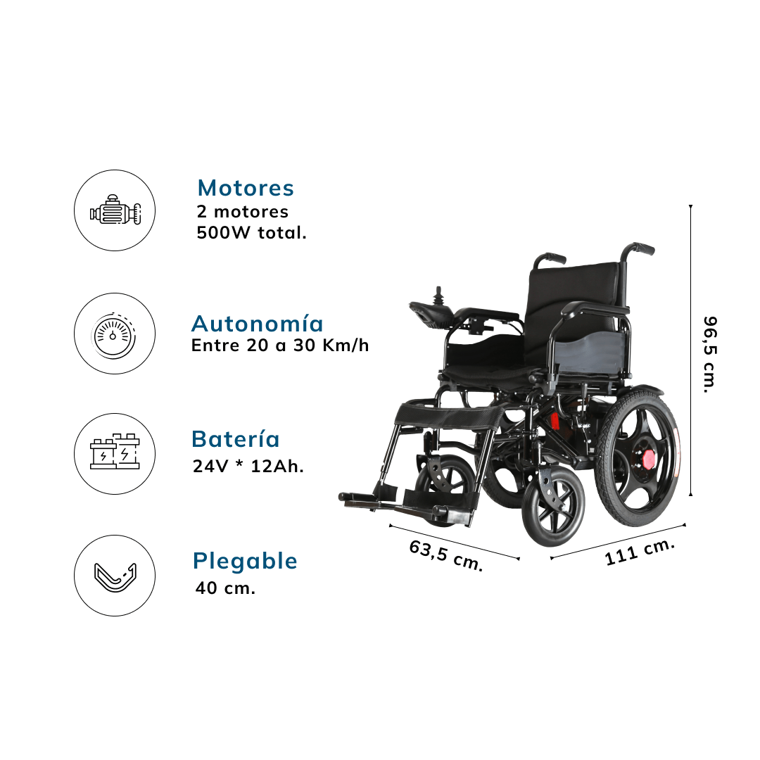 SILLA DE RUEDAS ELÉCTRICA MODELO 002-C - 4