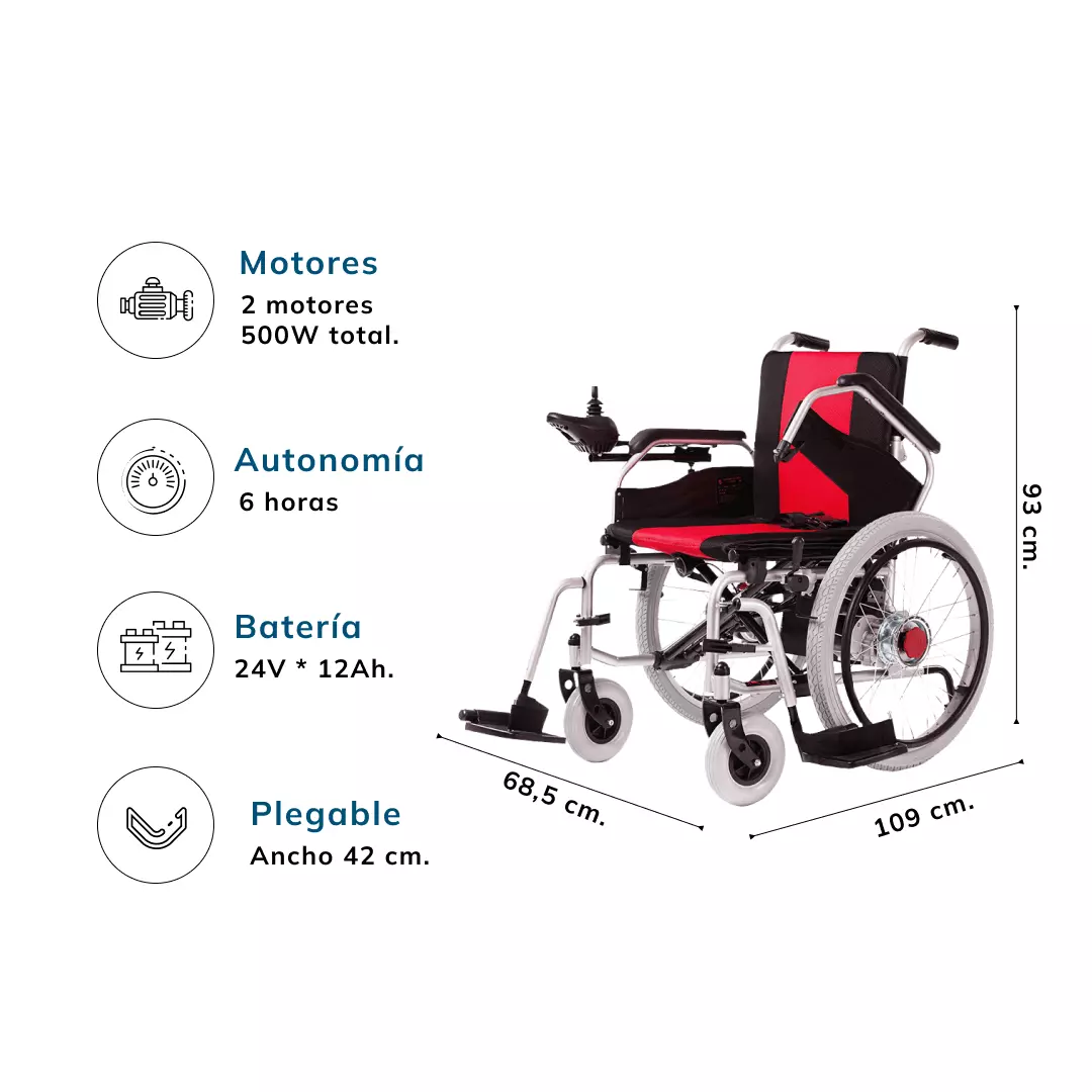 SILLA DE RUEDAS ELÉCTRICA MODELO 108-LA - 6